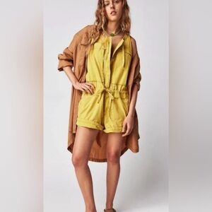 Free People New Beat One Piece Romper Sz M